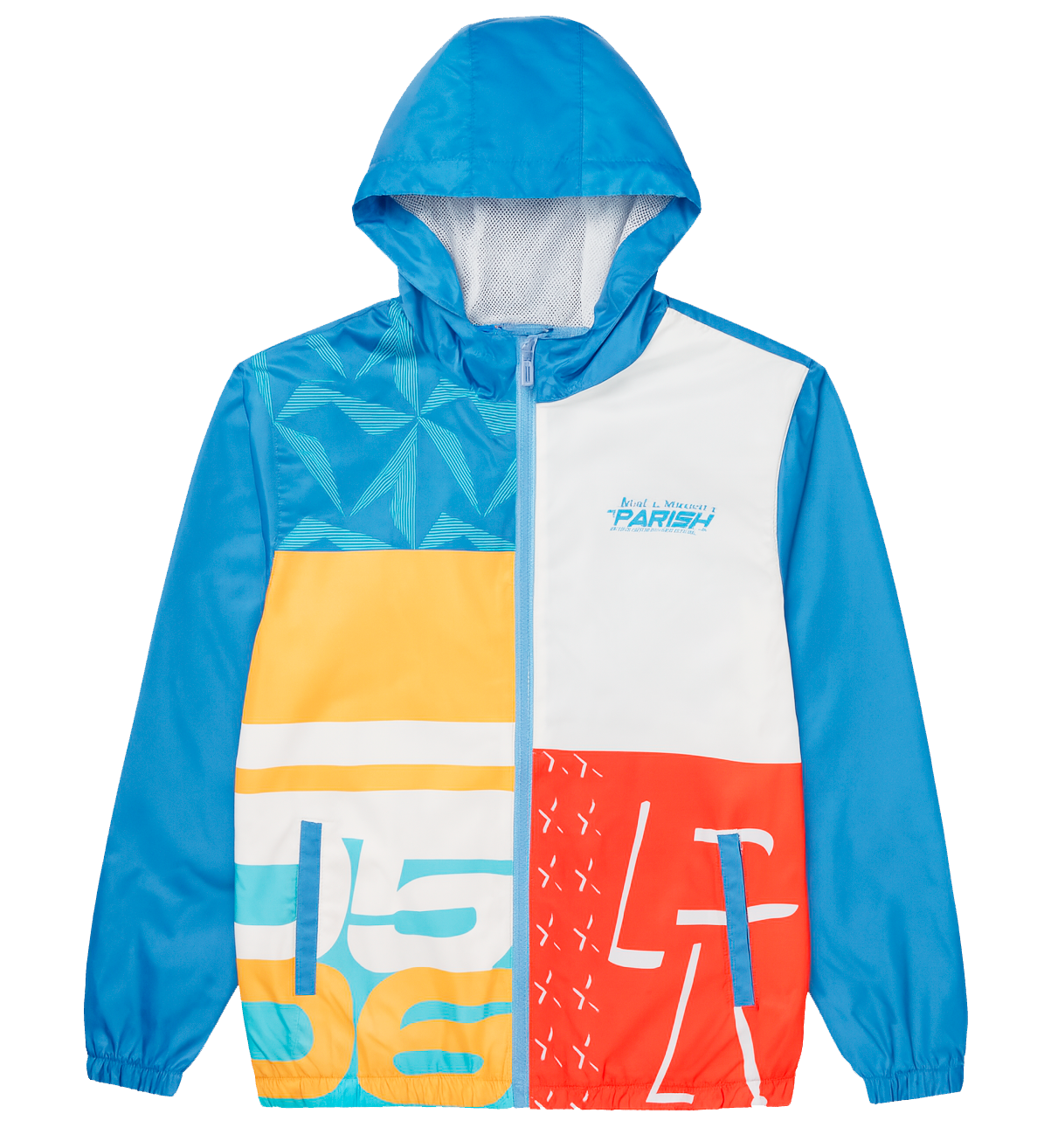 YOUTH PARISH NATION TRACK JACKET HOODIE MULTI - N04O2938