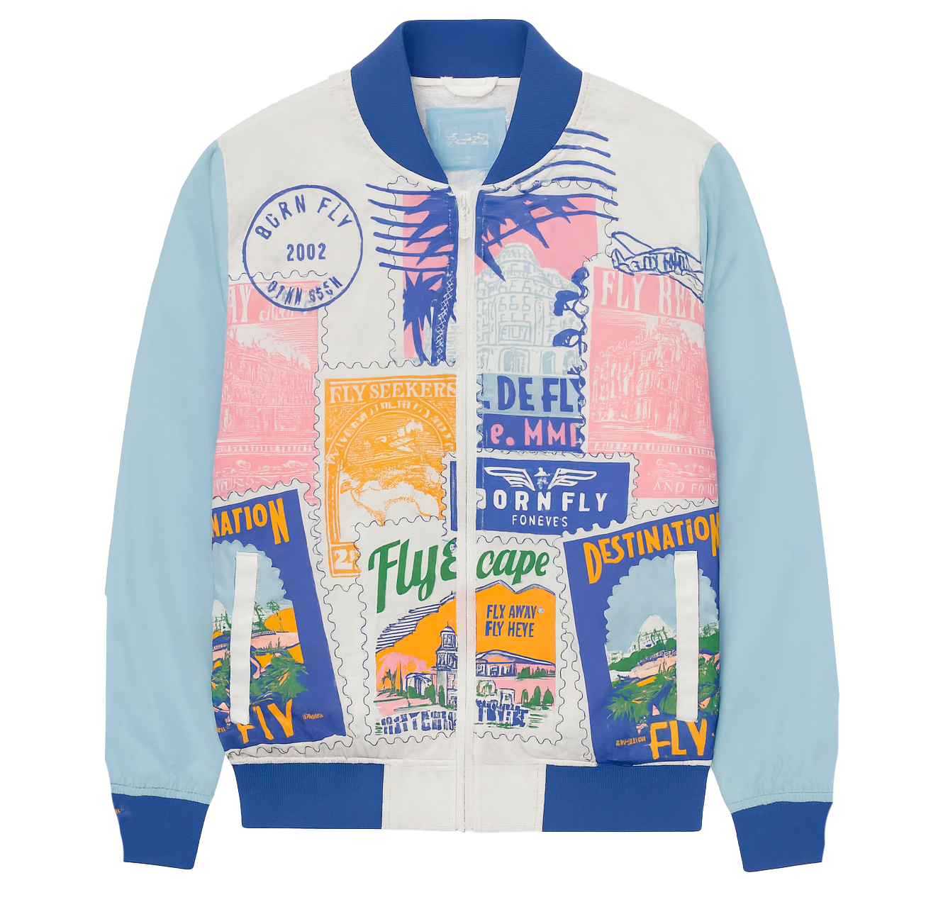 YOUTH BORN FLY TRACK JACKET WHITE - B04O3133