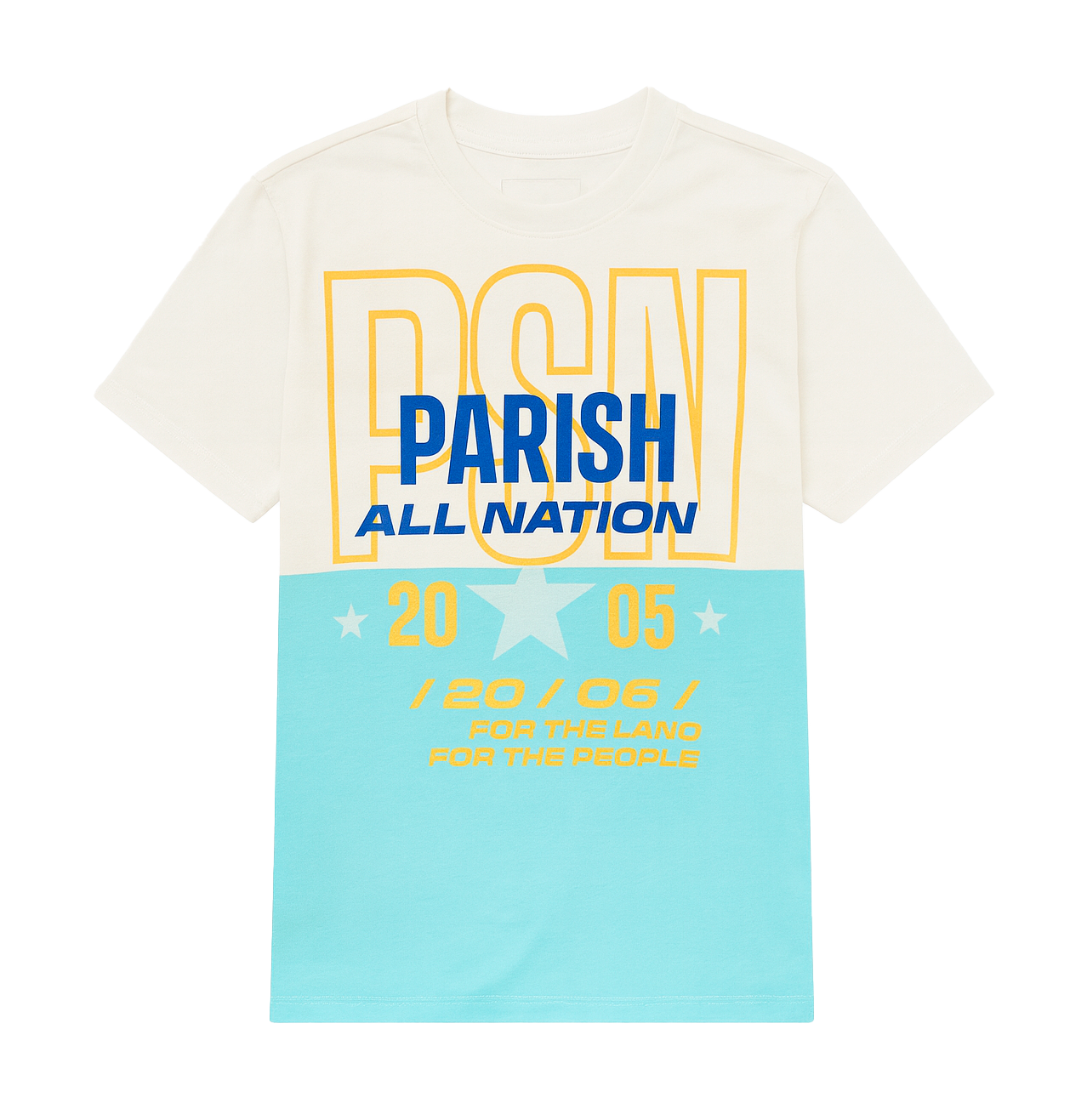 YOUTH PARISH NATION T-SHIRT CREAM - N04C2936