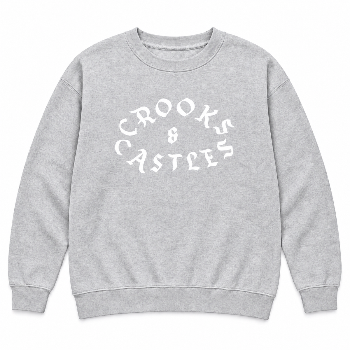 CROOKS & CASTLES CREWNECK GREY - GOTHIC ELITE
