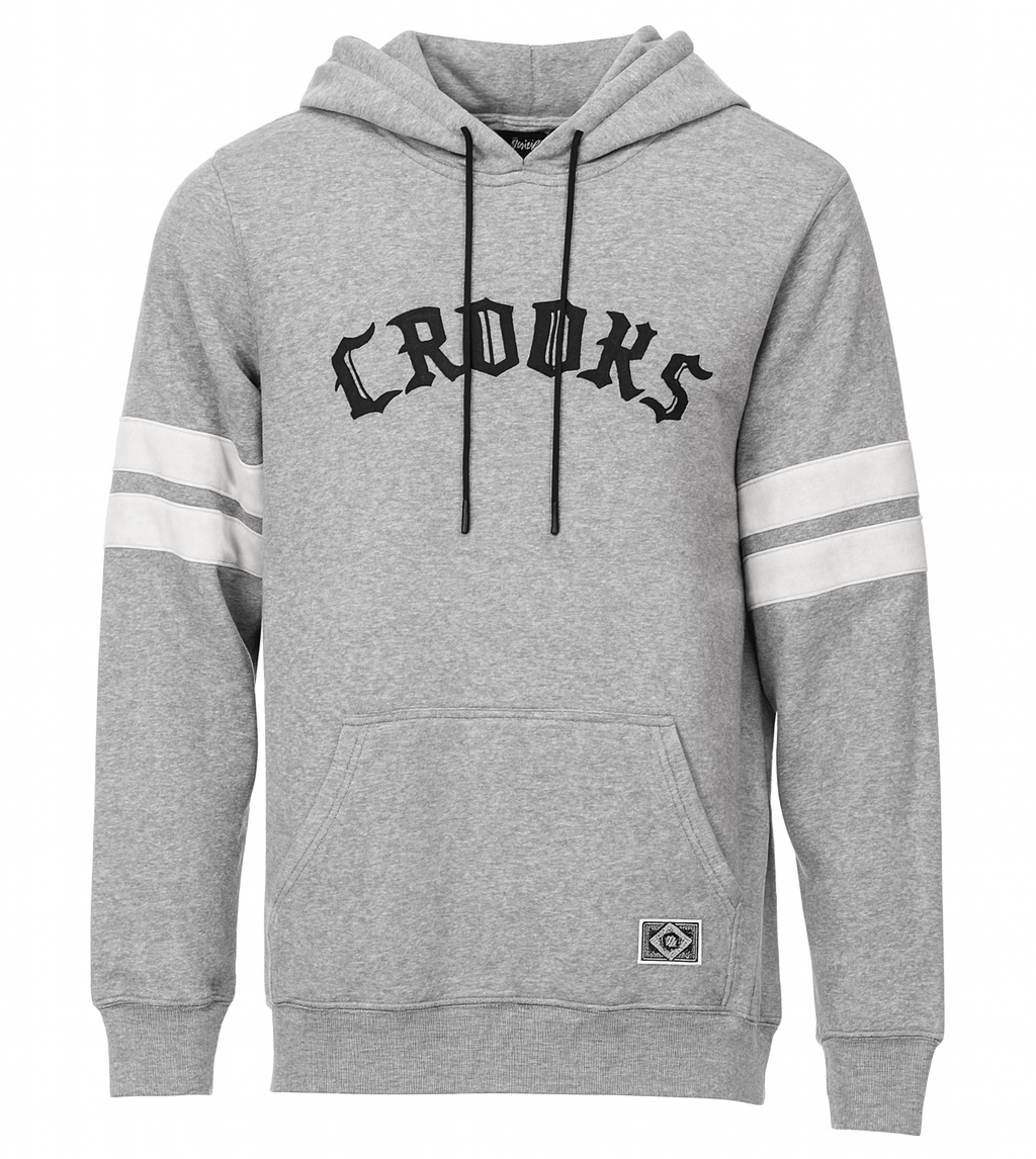 CROOKS CASTLES VARSITY HOODIE GREY 2I50105