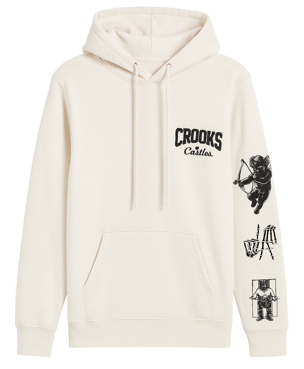 DEATH ROW RECORDS X CROOKS HOODIE SAND - 3XC01121