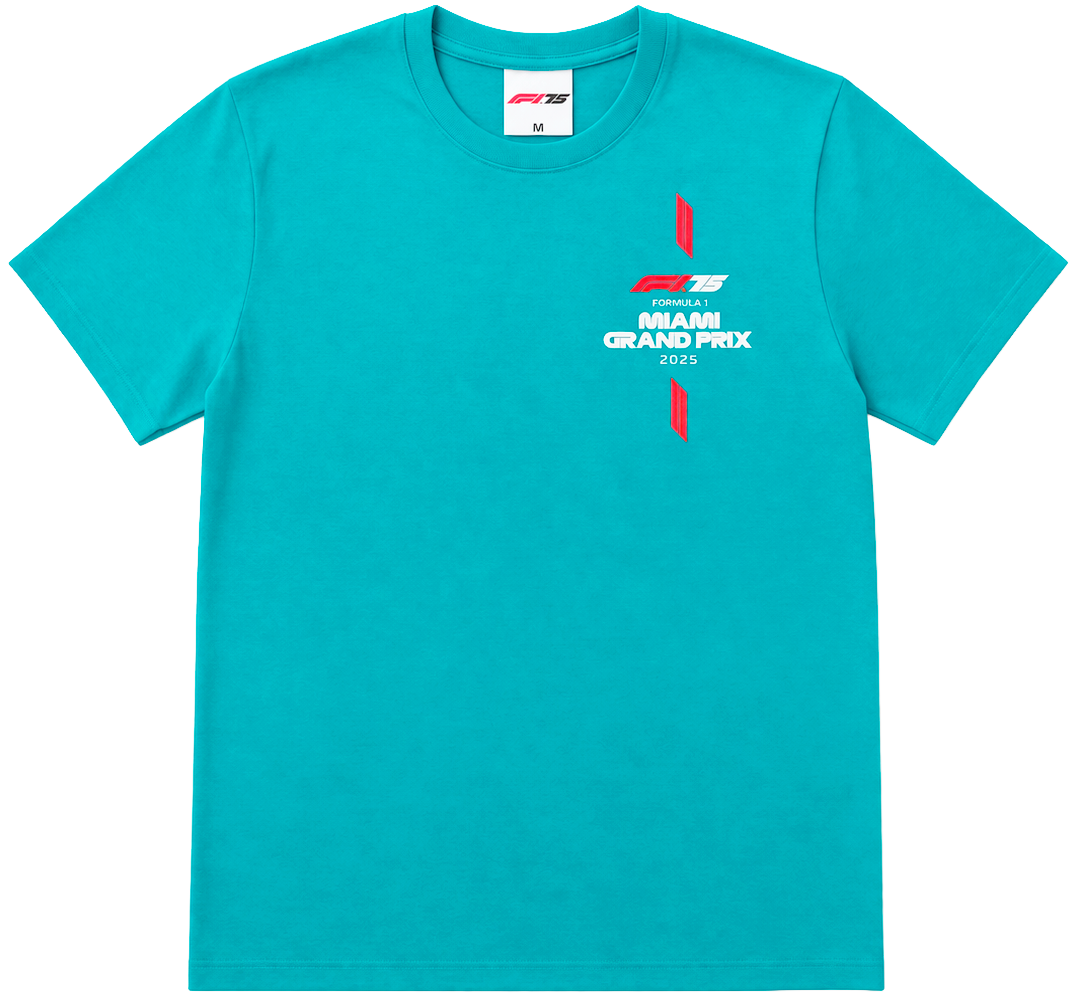 FORMULA 1 MIAMI T-SHIRT AQUA - MIA2513AM - Steal Deal