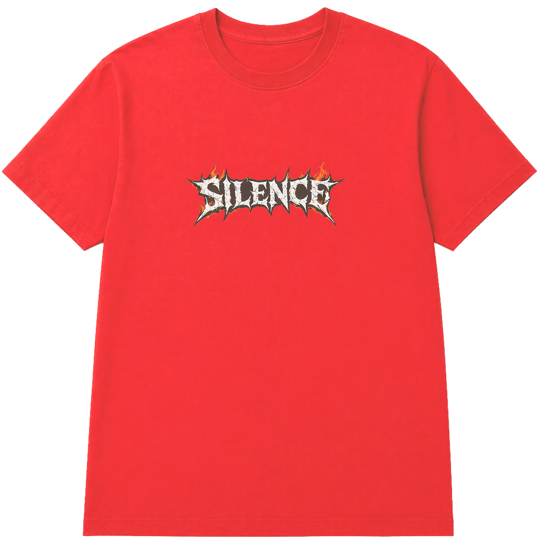 LICENSED GRAPHIC T-SHIRT RED SNOW WASH - SILENCE SKULL - Steal Deal