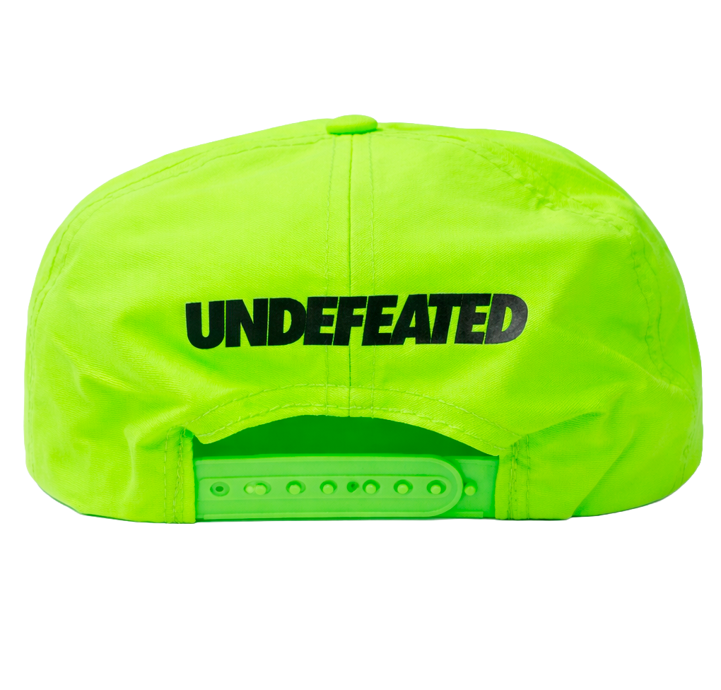 FORMULA 1 X UNDEFEATED 5 PANEL HAT NEON GREEN - LVGP