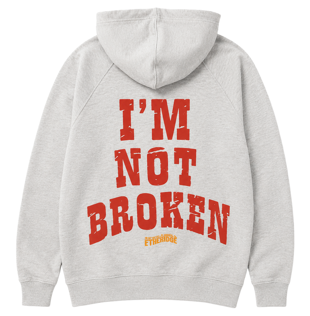 LICENSED MELISSA ETHERIDGE ZIP HOODIE JACKET GREY - ETHERIDGE