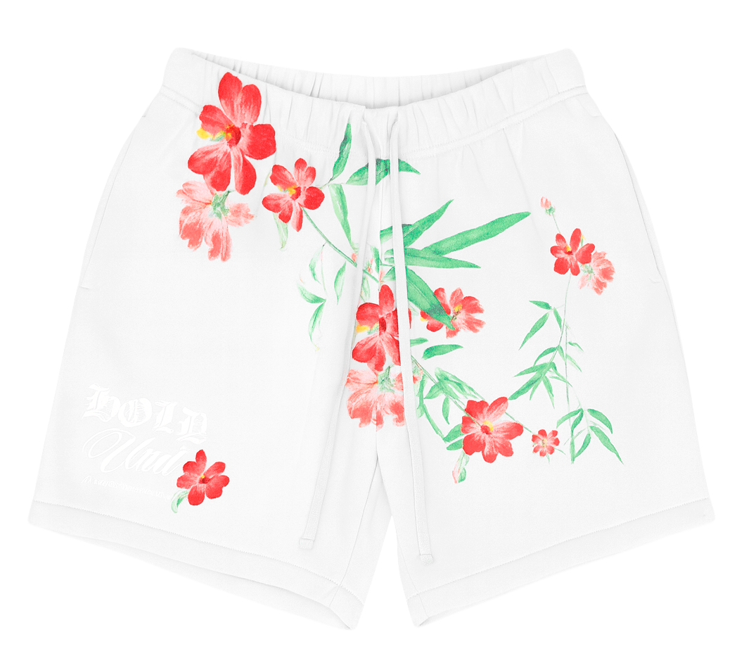 UNDERTD GRAPHIC SWEAT SHORTS WHITE - US5202 - Steal Deal