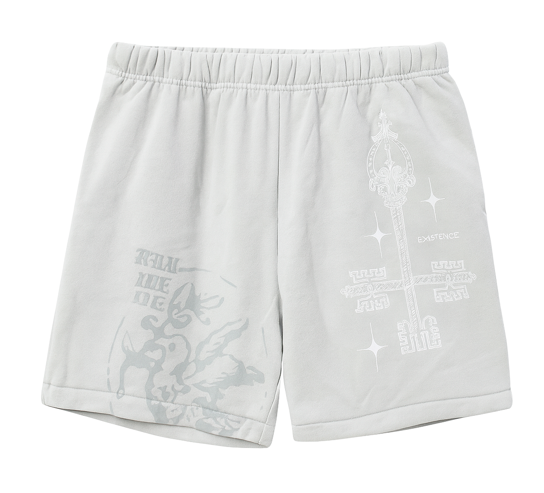 UNDERTD GRAPHIC SWEATS SHORTS ASH GREY - US5201