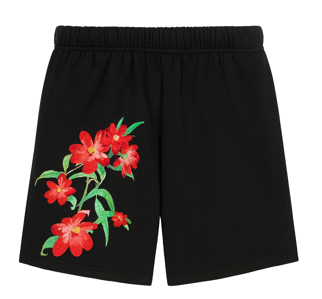 UNDERTD GRAPHIC SWEATS SHORTS BLACK - US5202