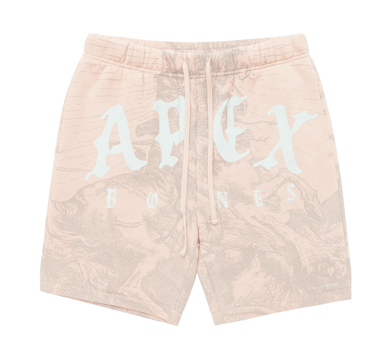 UNDERTD GRAPHIC SWEAT SHORTS LT. PINK - US5200