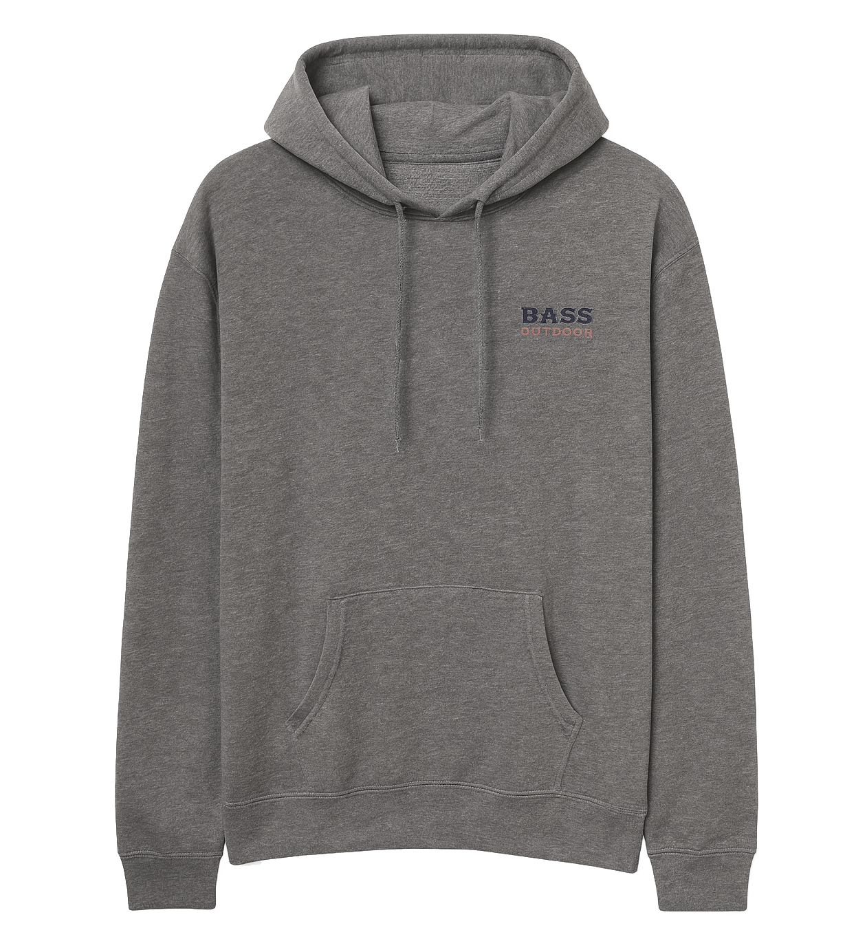 LICENSED BASS OUTDOOR GRAPHIC HOODIE BROWN HTR/NAVY/RED - BASS OUTDOOR