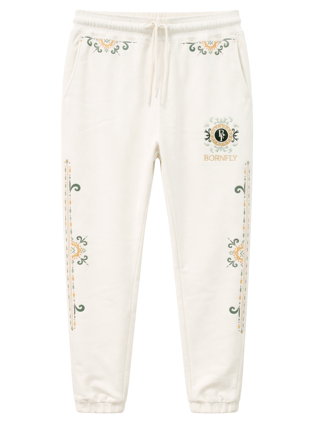 BORN FLY PREMIUM JOGGER PANTS CREAM - B05B5024