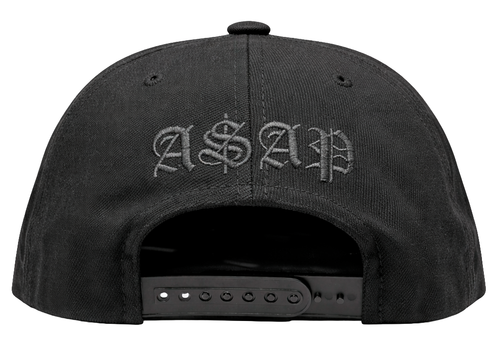 A$AP WORLDWIDE ANARCHY SNAPBACK HAT BLACK - 270305