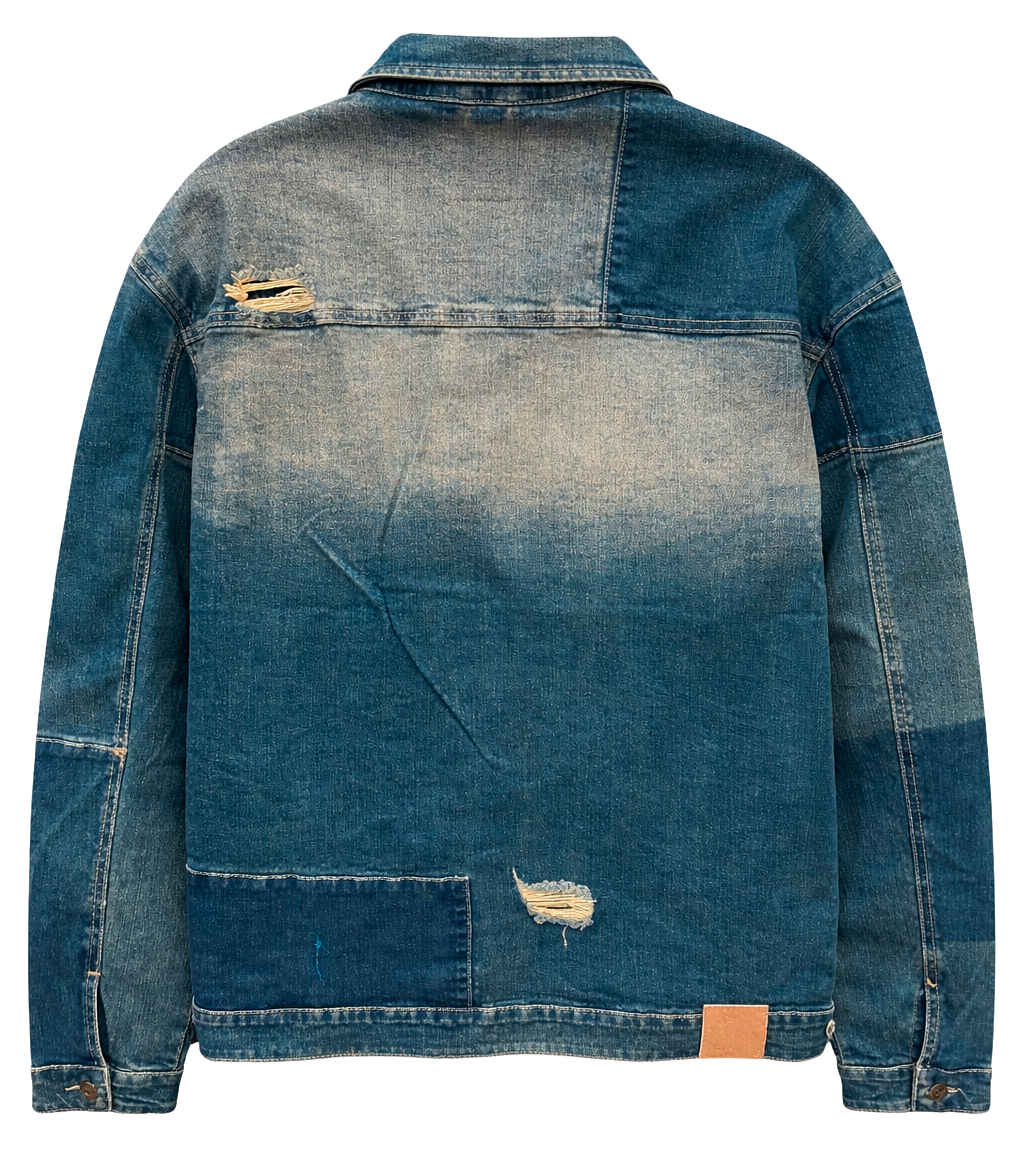 BORN FLY PREMIUM DENIM JACKET TINT WASH - 2211O4544