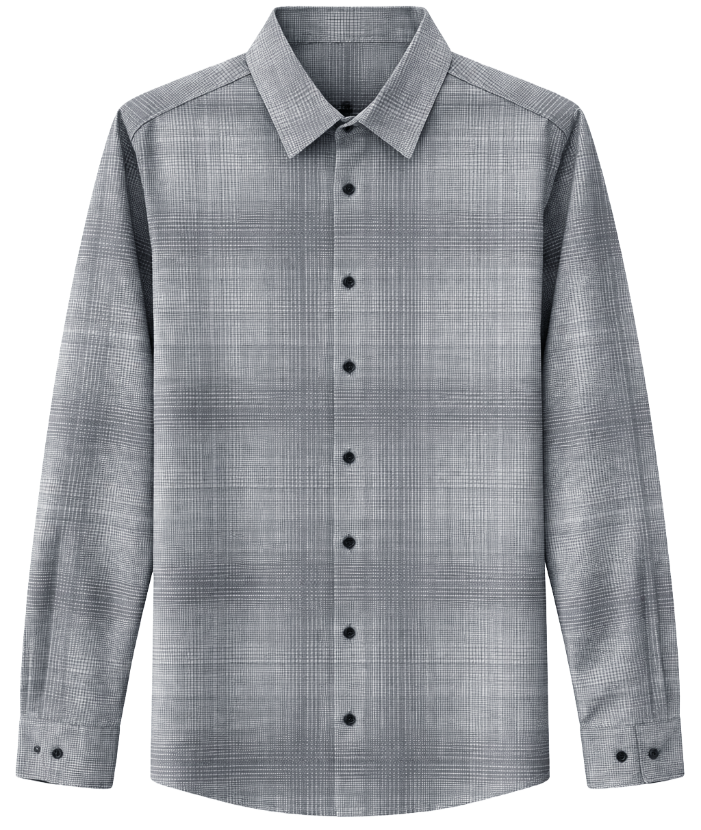 PTO L/S BUTTON-DOWN SHIRT BLUE - NR27-FKF29