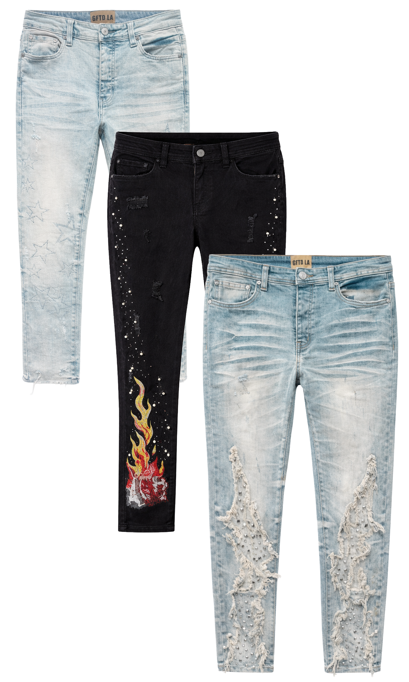GFTD LA ASSORTED PREMIUM JEANS ASST - GFTDJNS0325