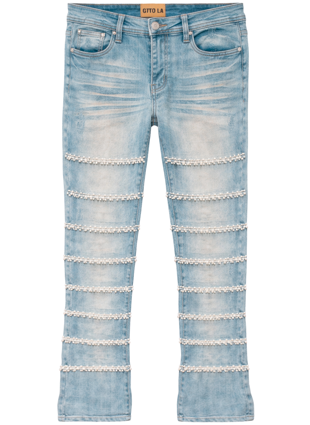 GFTD LA GIFTED ROMANCE STACKED JEANS LT. WASH - GFDFW25-42