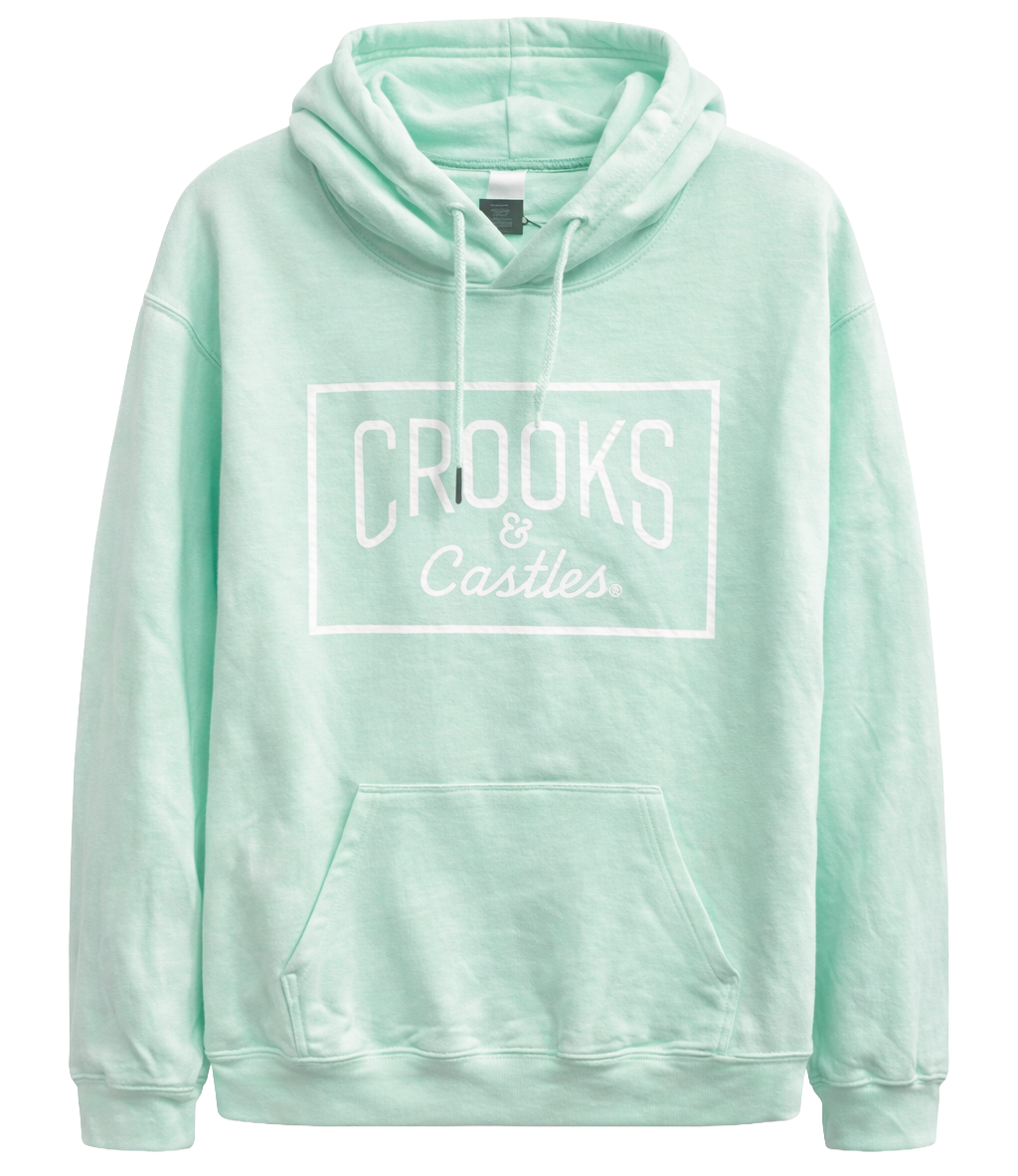 CROOKS & CASTLES PLUS SIZE GRAPHIC HOODIE MINT - CRCHDE26