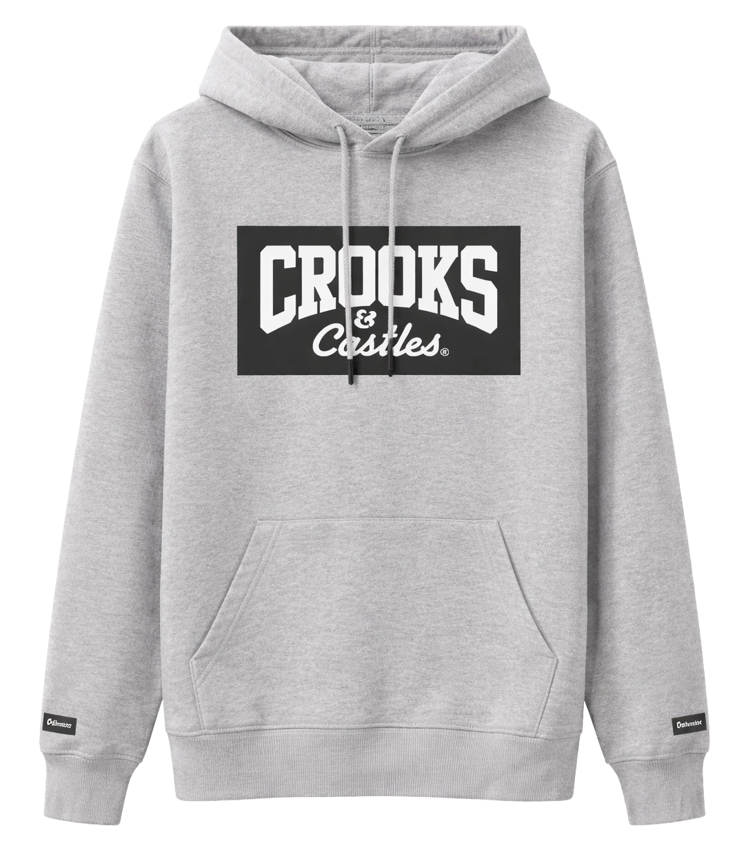 CROOKS & CASTLES GRAPHIC HOODIE H GREY - ARCH BOX - Steal Deal
