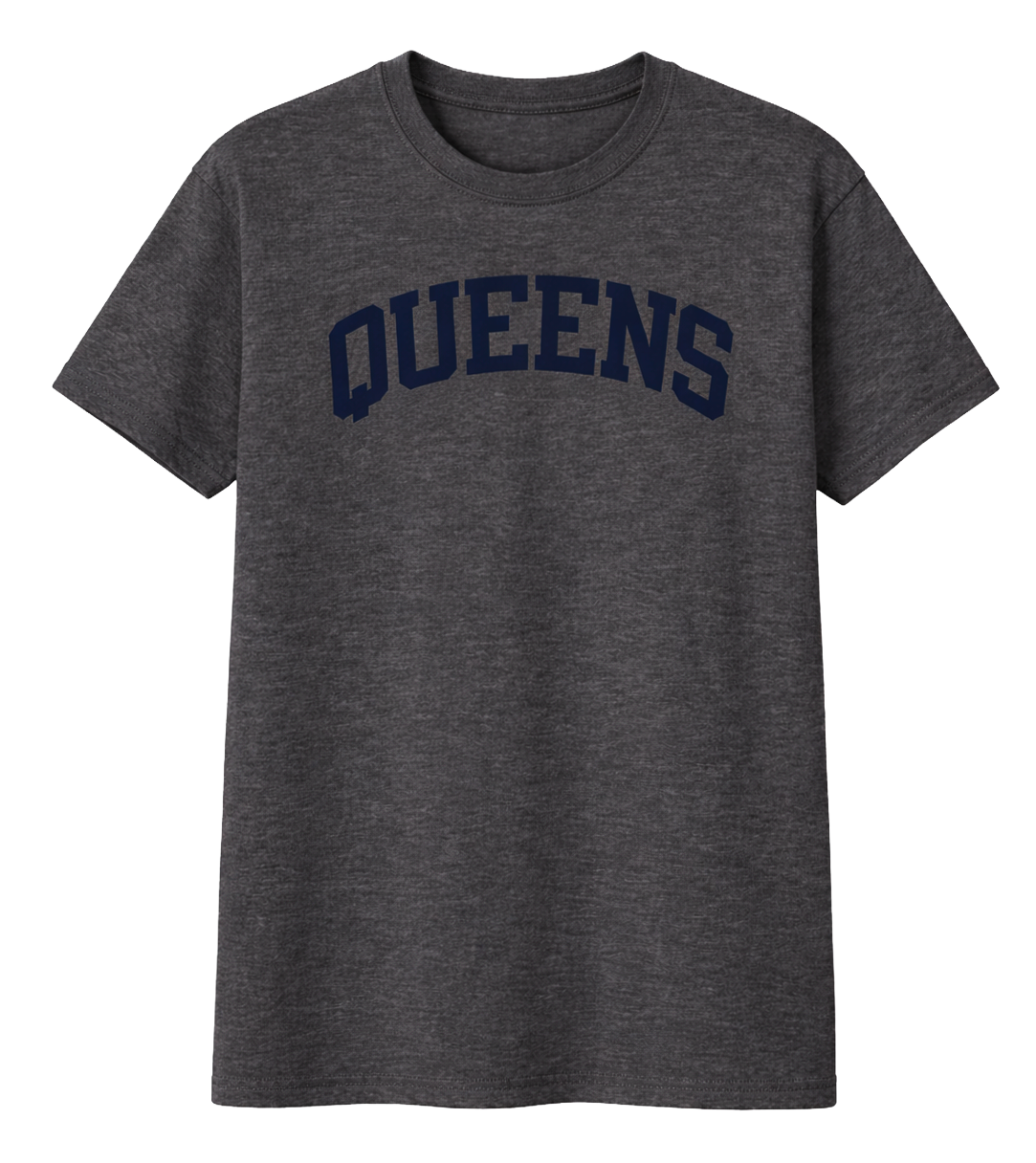 MELROSE PLACE GRAPHIC T-SHIRT CHARCOAL - QUEENS