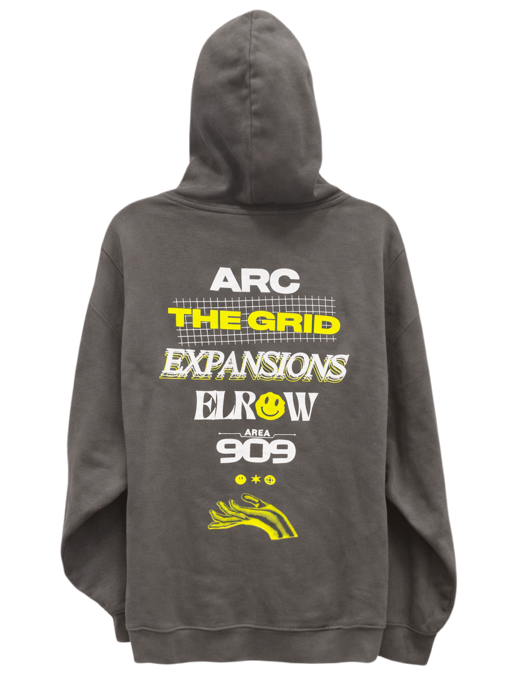 ARC MUSIC FESTIVAL 909 HOODIE GREY - HSARCSTG