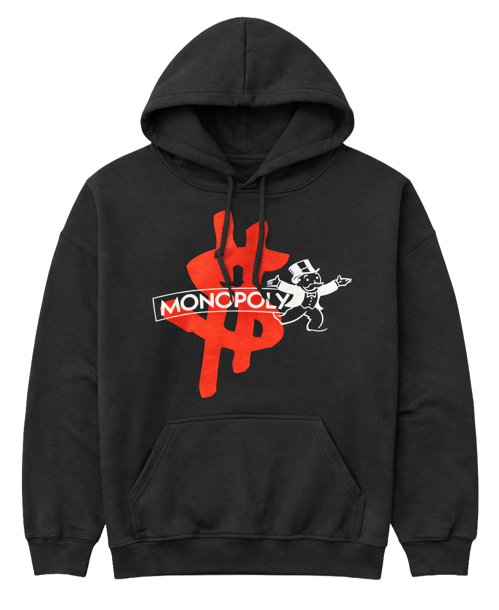 LICENSED MONOPOLY HOODIE BLACK - 4HAS00210