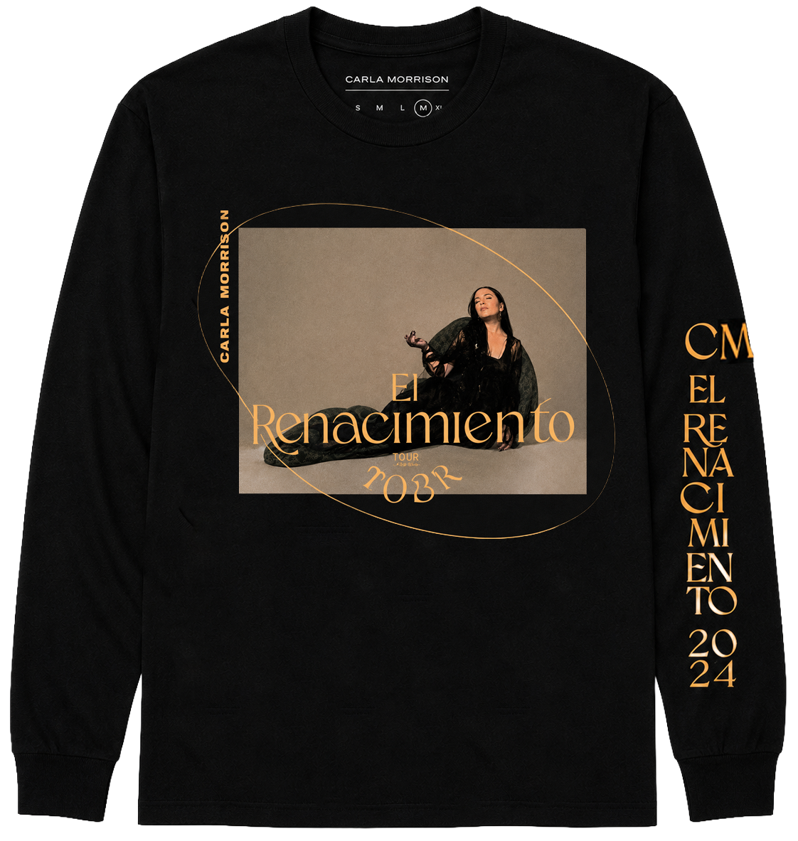 CARLA MORRISON TOUR L/S SHIRT BLACK - CMLS26