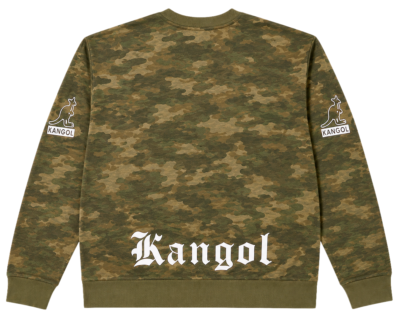 KANGOL LOGO CREWNECK SWEATSHIRT CAMO - K96153