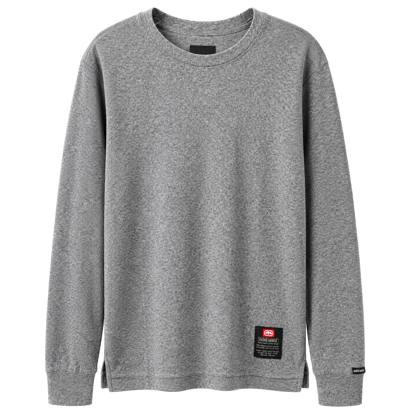 ECKO UNLTD L/S THERMAL SHIRT GREY MARLED - EO34L366