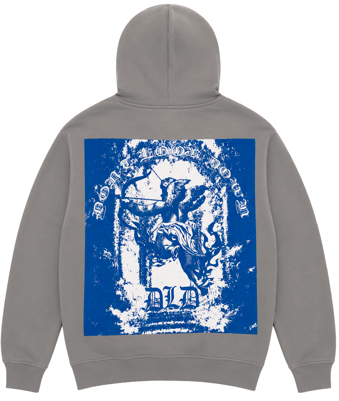 DLD OVERSIZED GRAPHIC HOODIE ASPHALT - DYF2-25H45