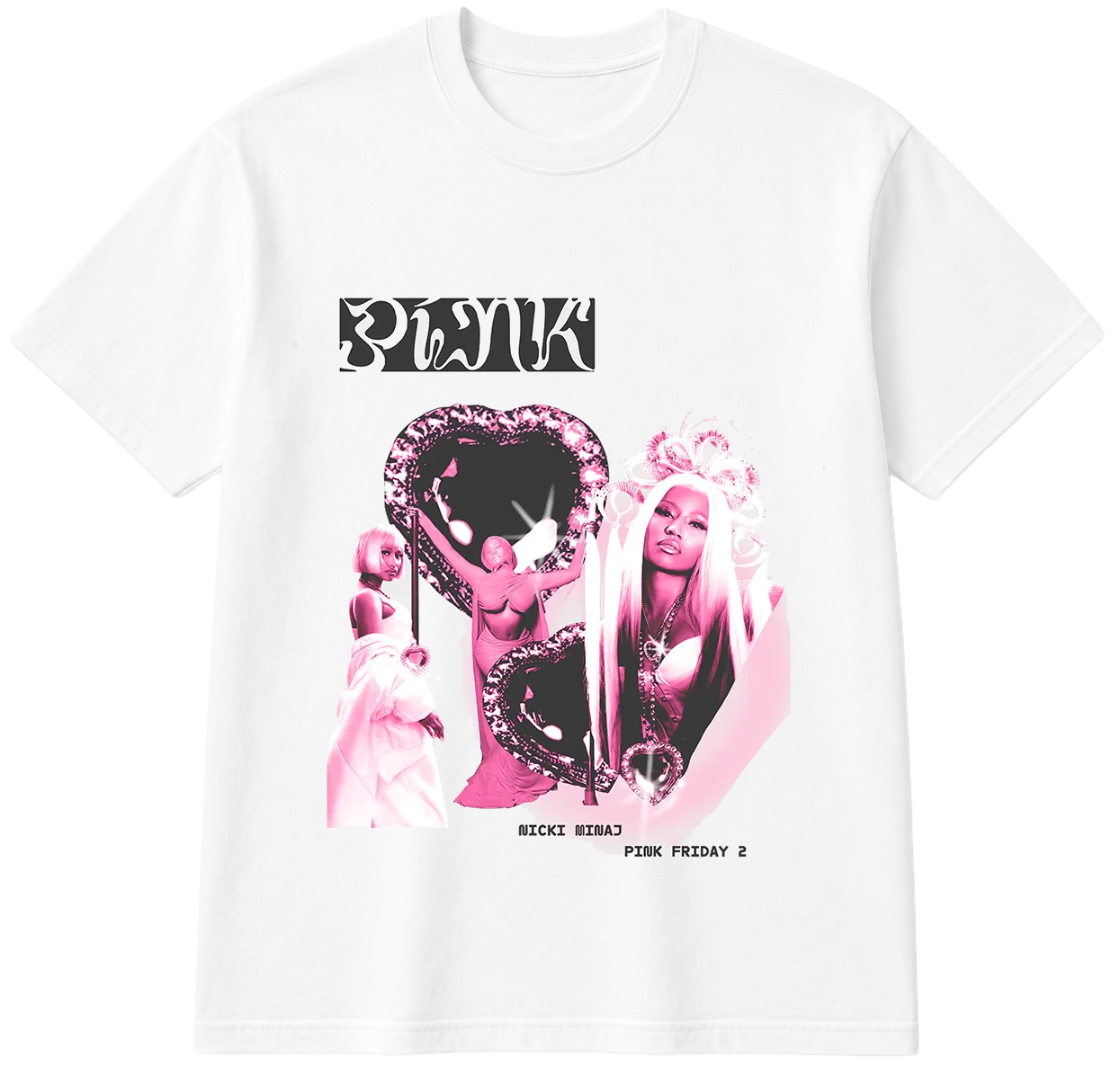 LICENSED MUSIC GRAPHIC T-SHIRT WHITE - NICKI MINAJ