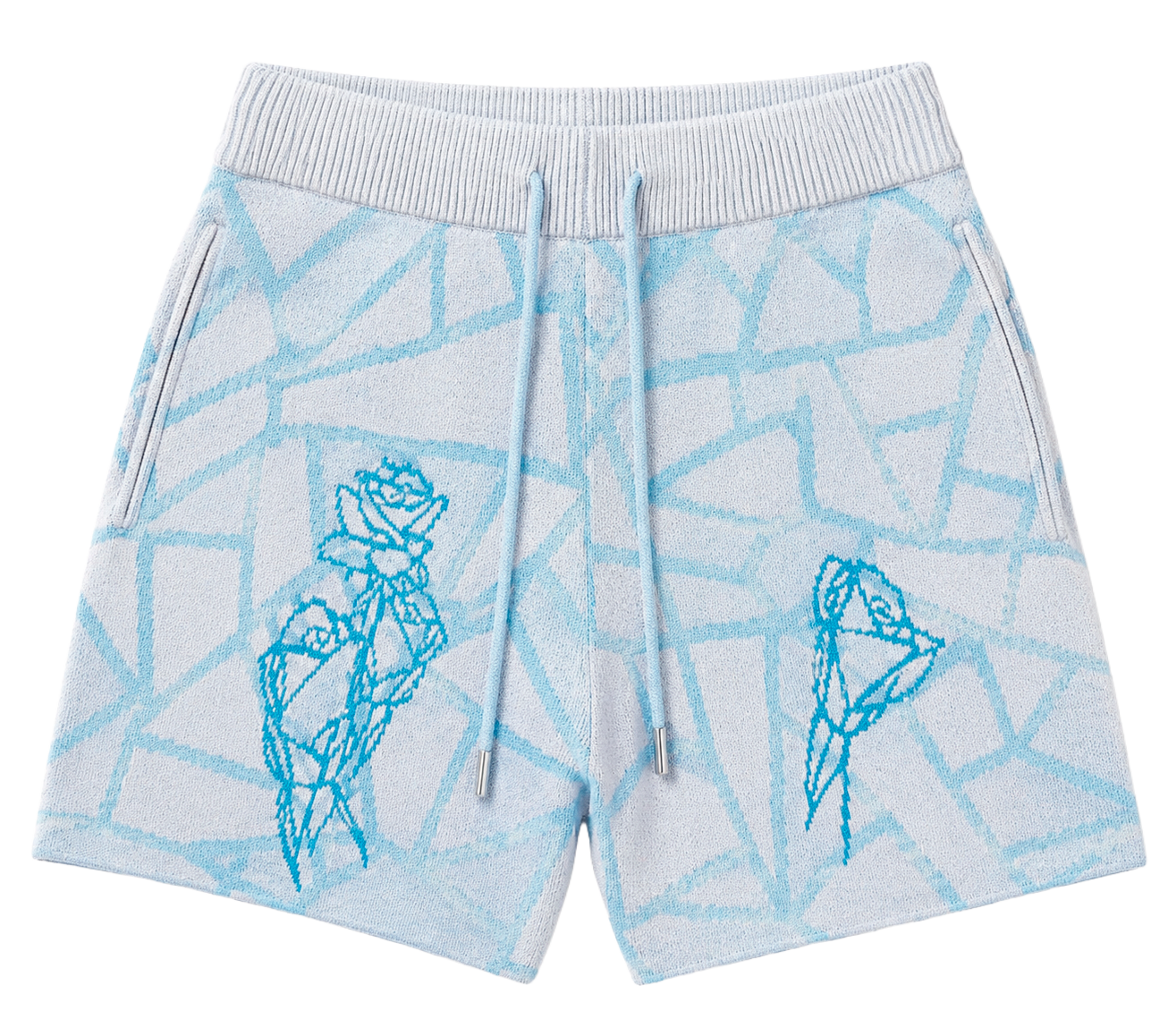 REBEL MINDS HEAVY KNIT SHORTS BLUE - 151-943