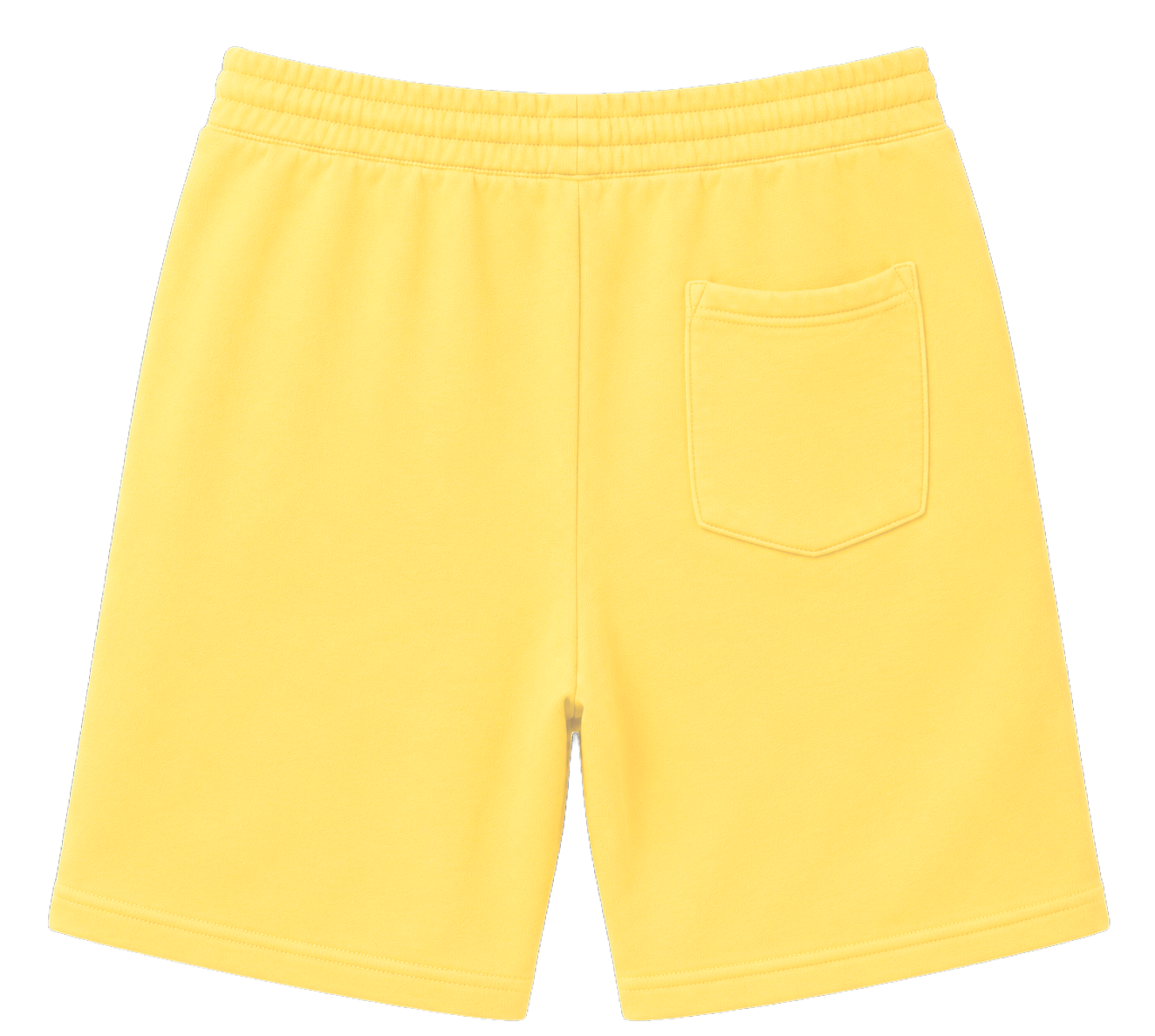 WELL ESTABLISHED GRAPHIC SWEAT SHORTS YELLOW - SPLATTER