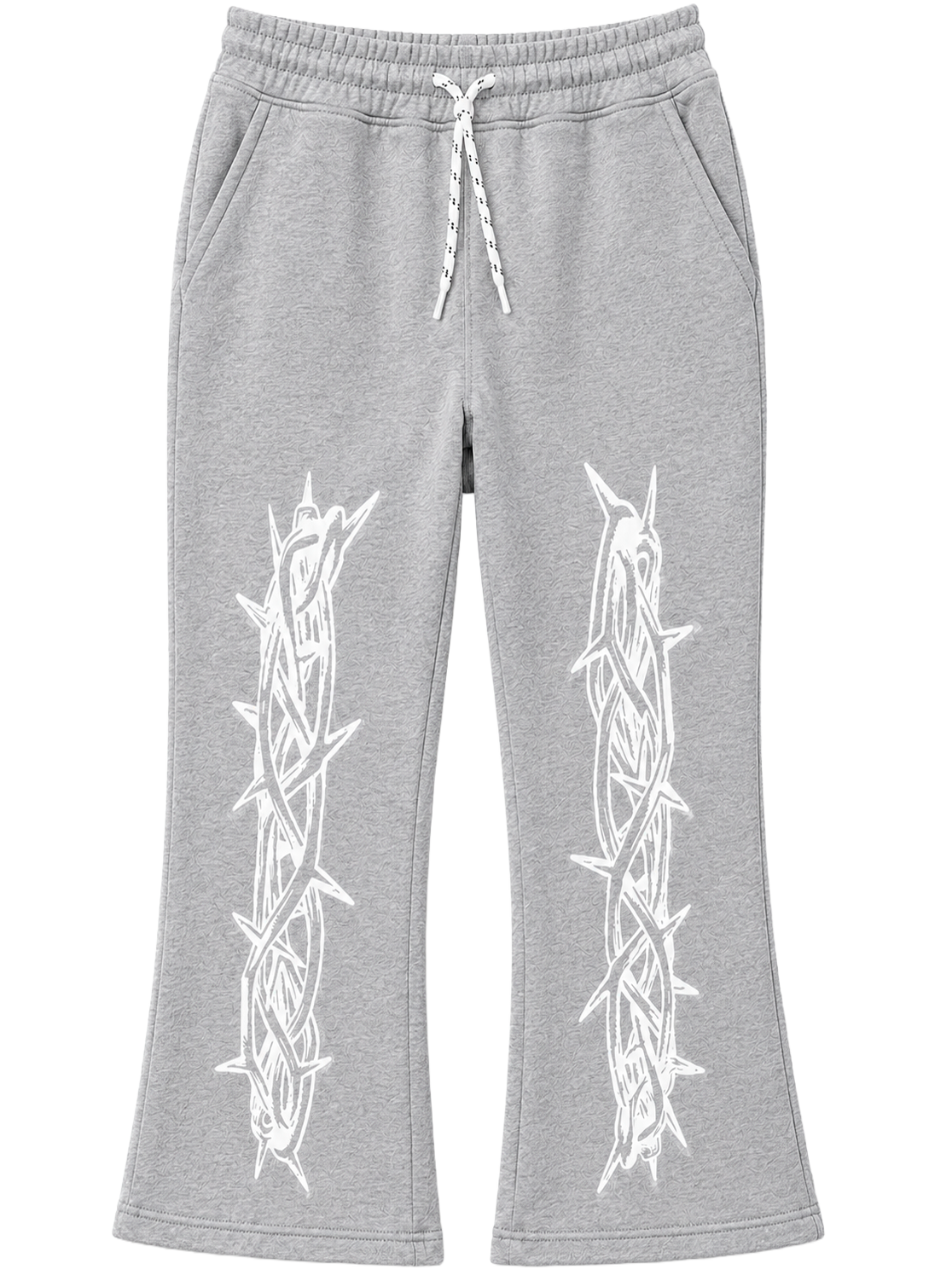 BEZALEL STACKED FLAIR SWEATPANTS LT GREY - THORNS