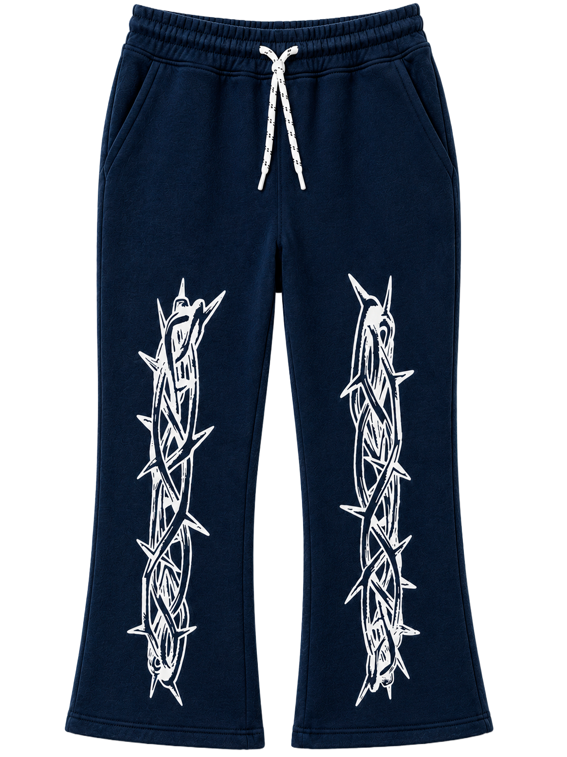 BEZALEL STACKED FLAIR SWEATPANTS NAVY - THORNS