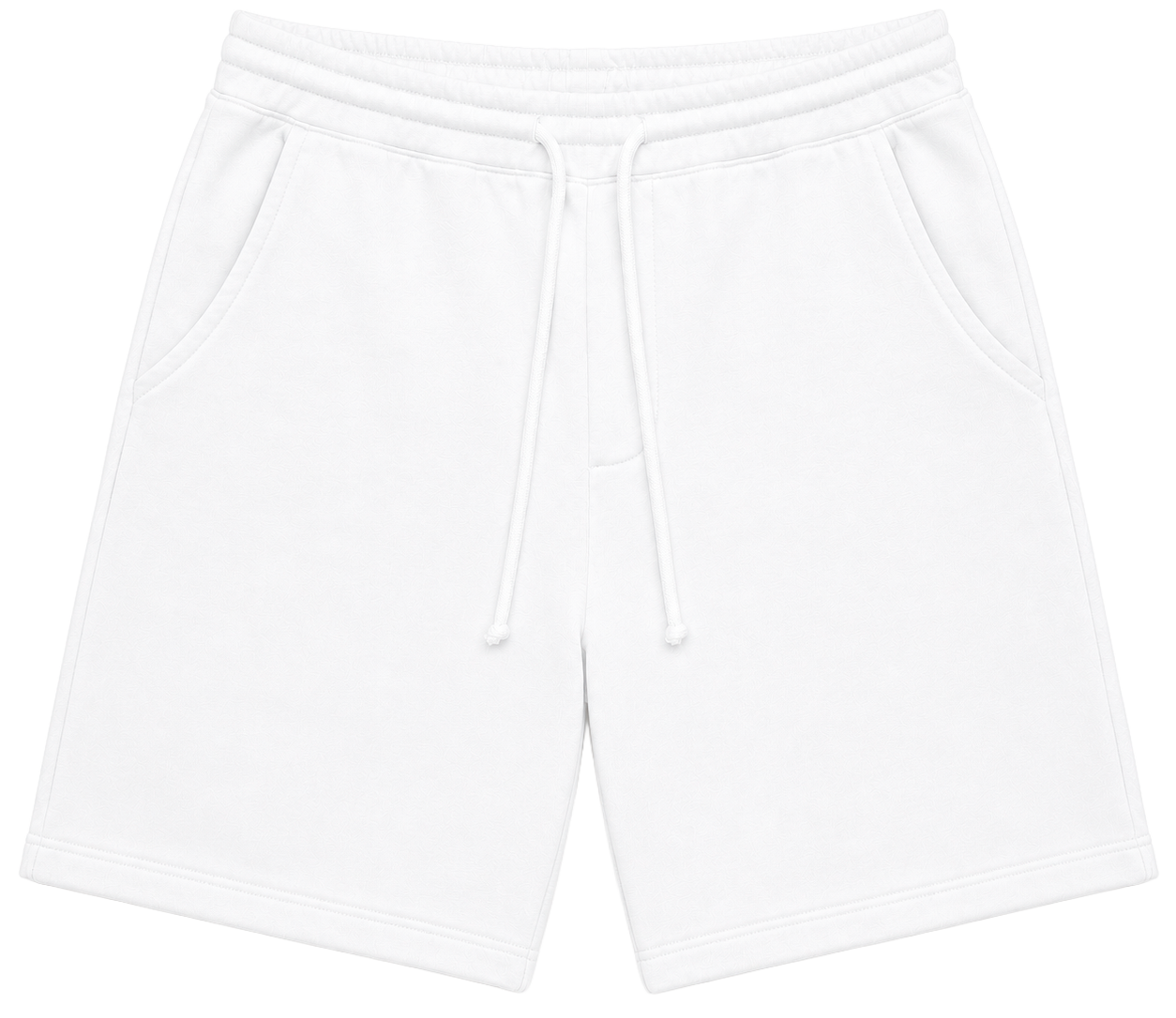 INDEPENDENT TRADING CO SWEAT SHORTS WHITE - BLANKS