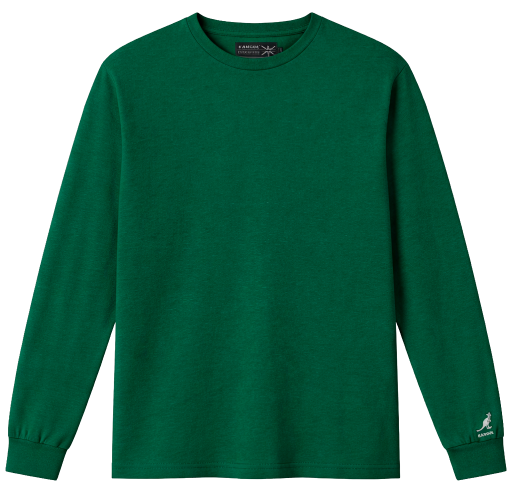 KANGOL LONG SLEEVE SHIRT FOREST GREEN - K9179