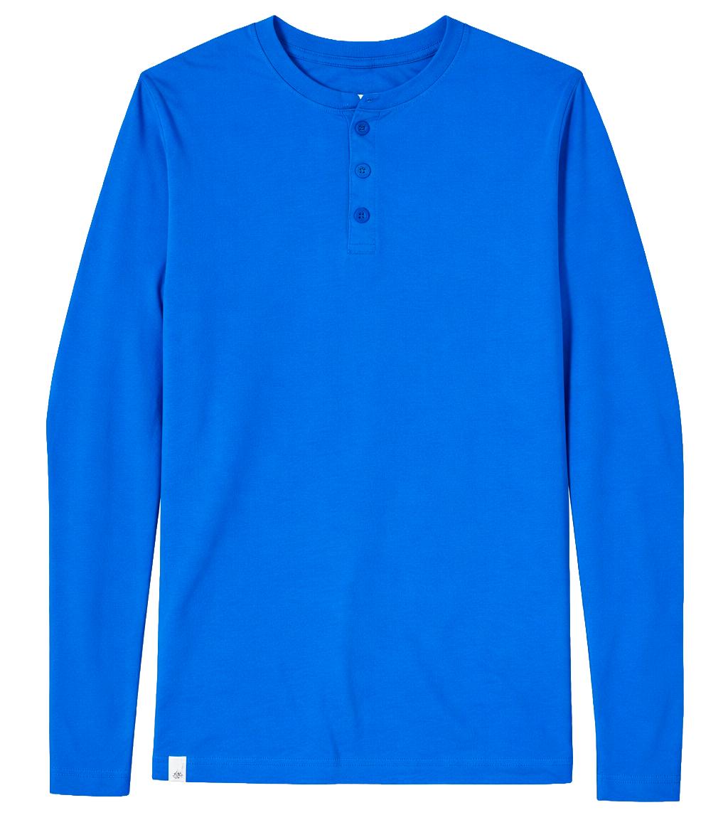 KANGOL LONG SLEEVE SHIRT ROYAL BLUE - K9188