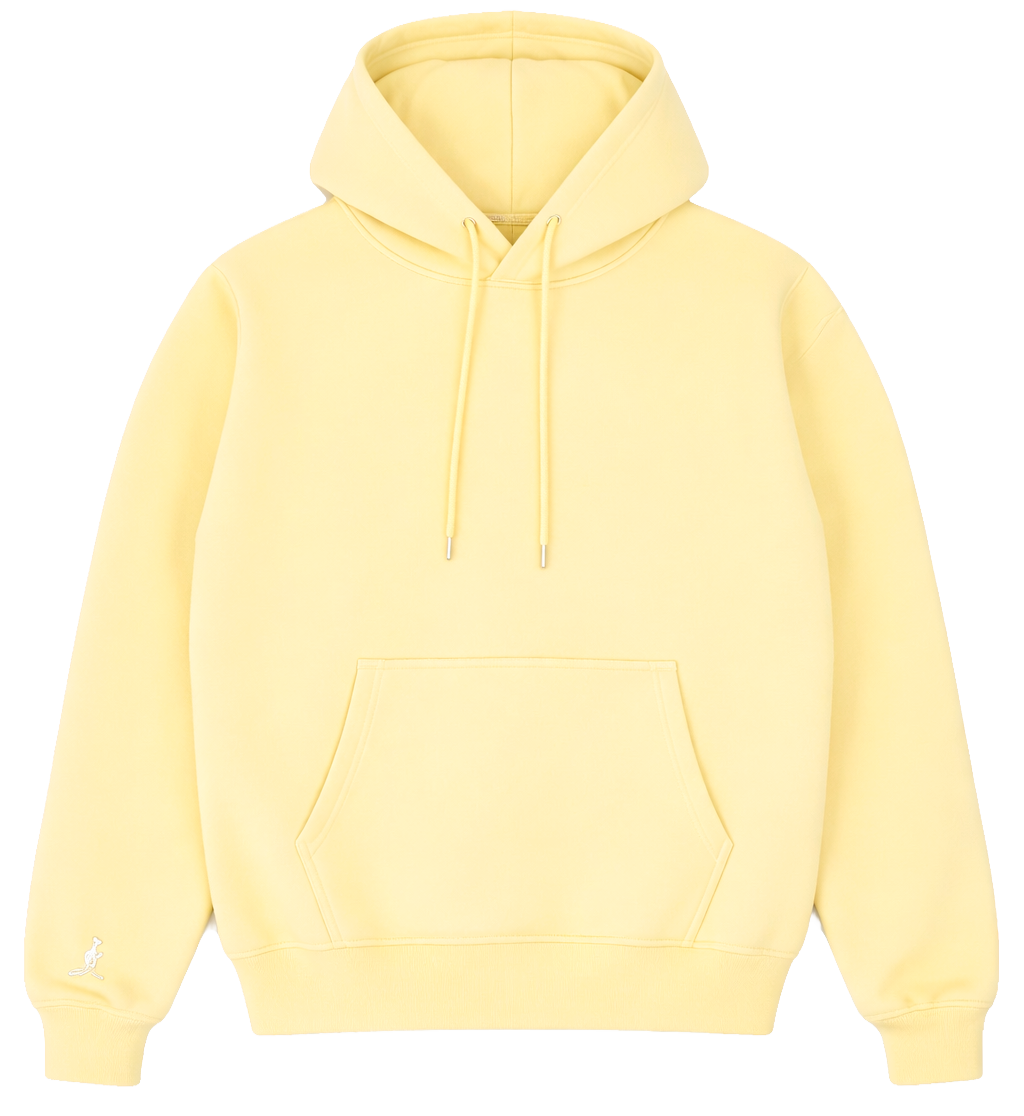KANGOL FLEECE HOODIE ELFIN YELLOW - K96115