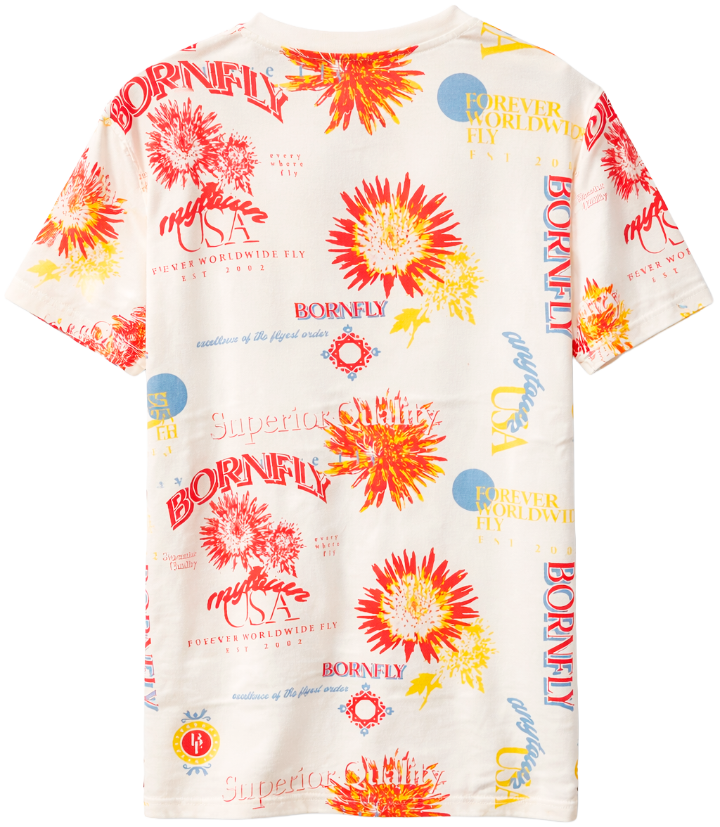 BORN FLY PLUS SIZE T-SHIRT WHITE - B07C3149