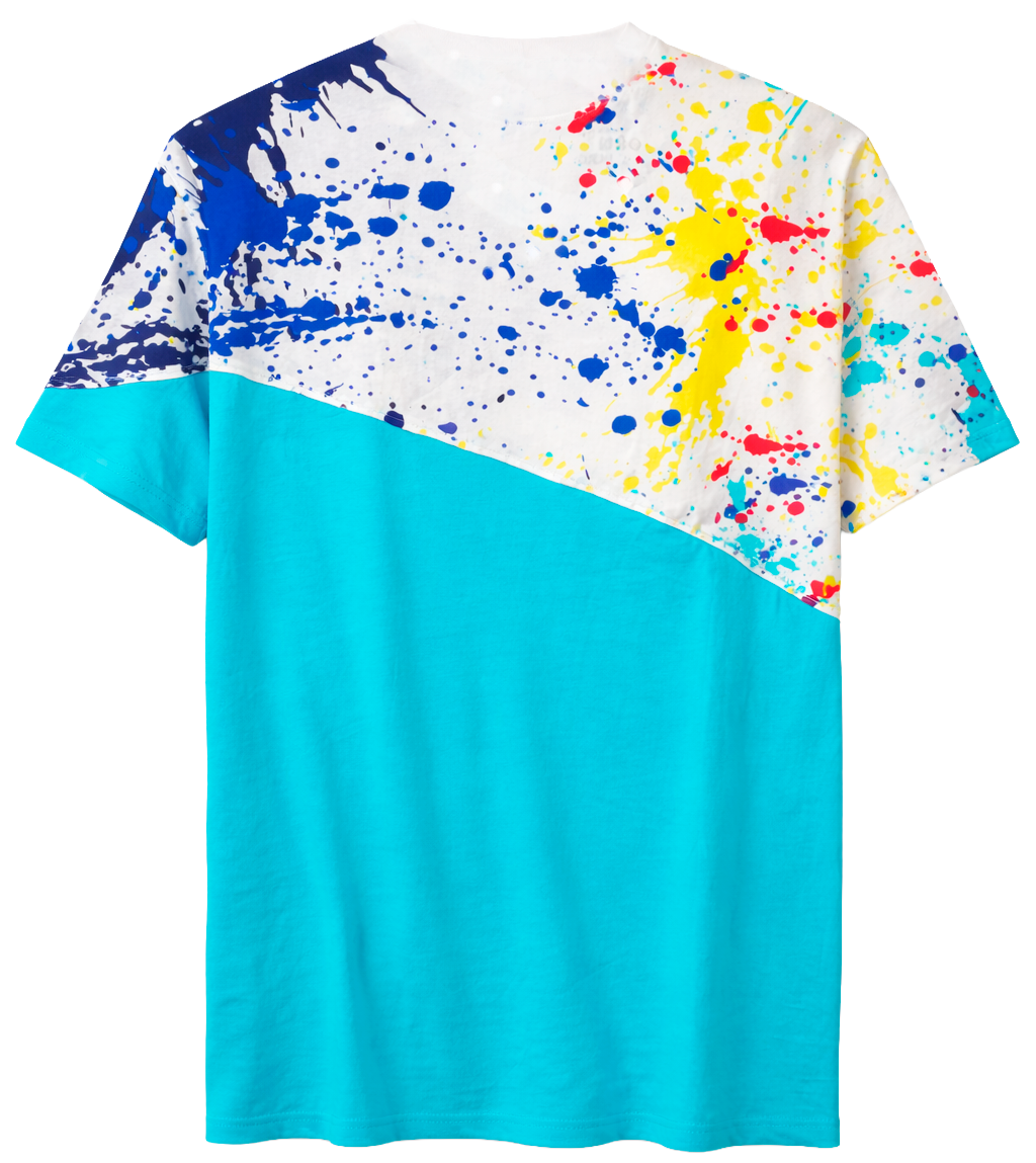 BORN FLY PLUS SIZE T-SHIRT TEAL - B07C2626