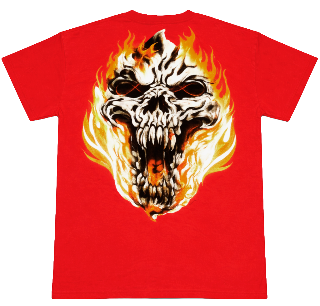 LICENSED GRAPHIC T-SHIRT RED SNOW WASH - SKULL
