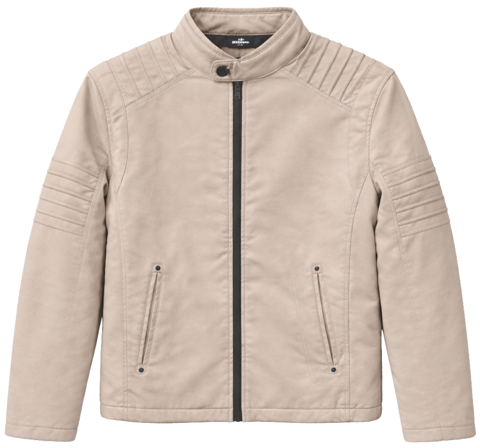 MARK ECKO LEATHER MOTO JACKET OXFORD TAN - MK8J0111F4