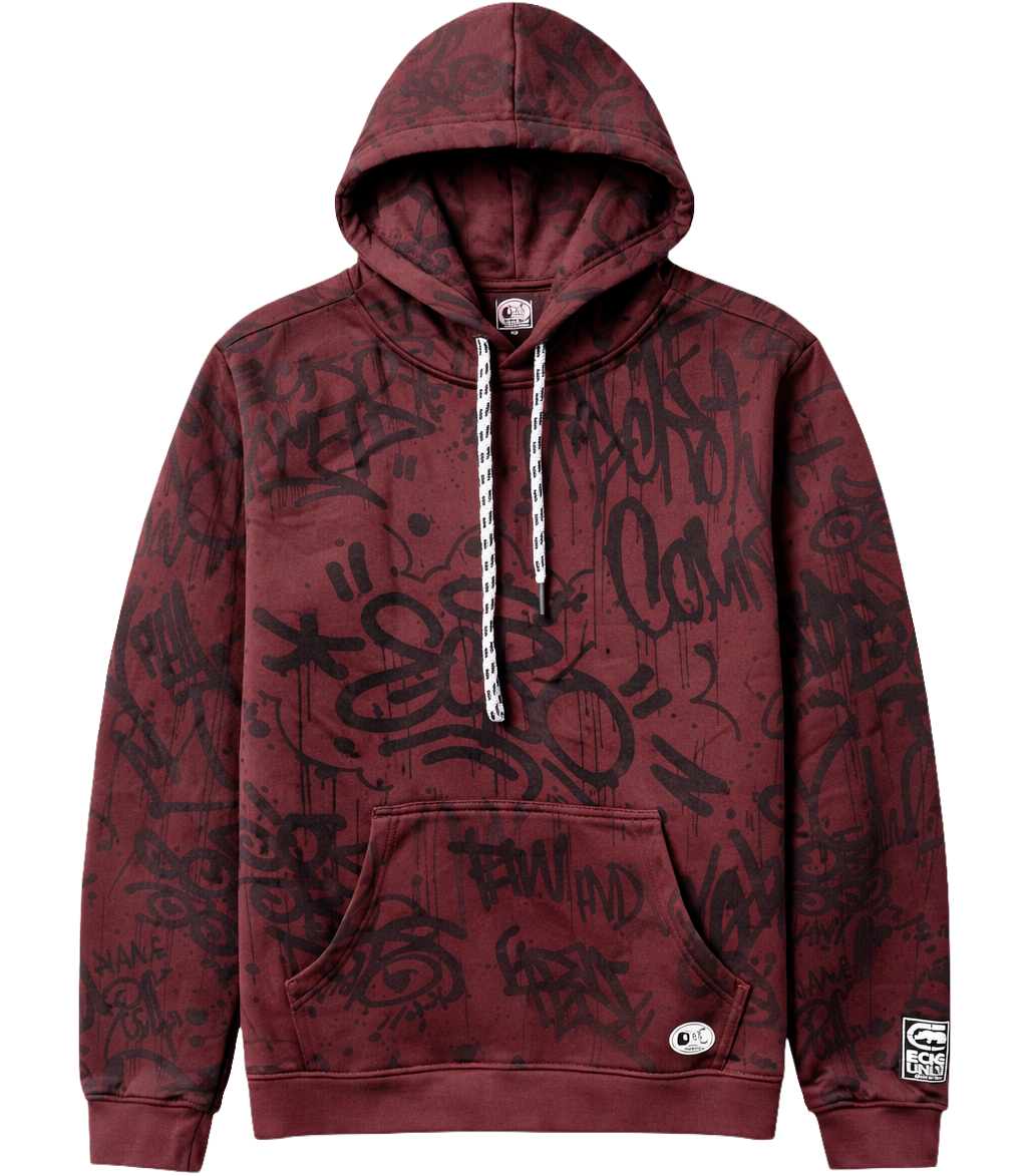 ECKO UNLTD FLEECE HOODIE BURGUNDY - EO34H1283