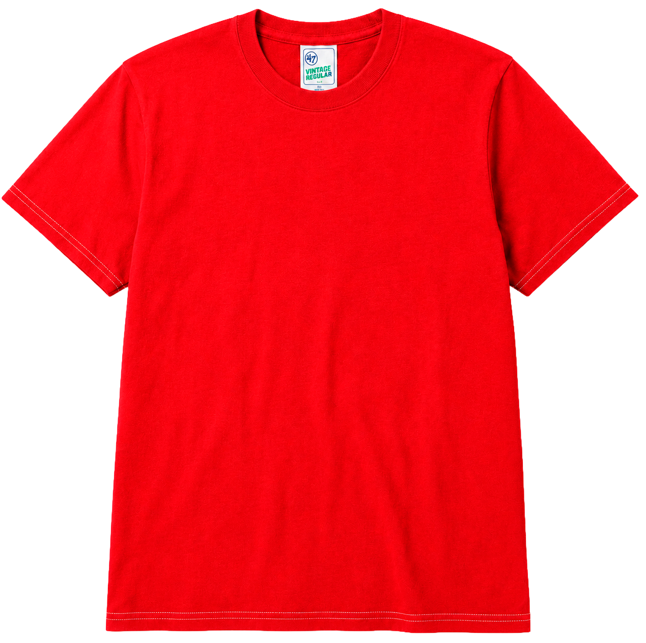 VINTAGE TUBULAR '47 BLANK T-SHIRT RED - 608381