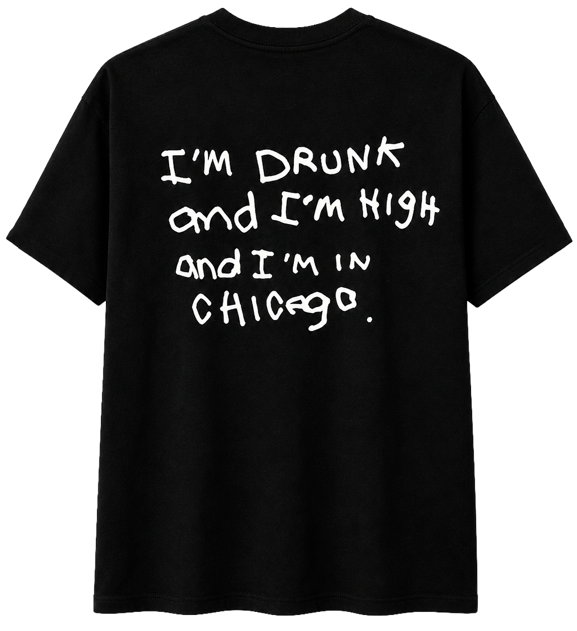OFF THE GRID GRAPHIC T-SHIRT BLACK - DRUNK & HIGH