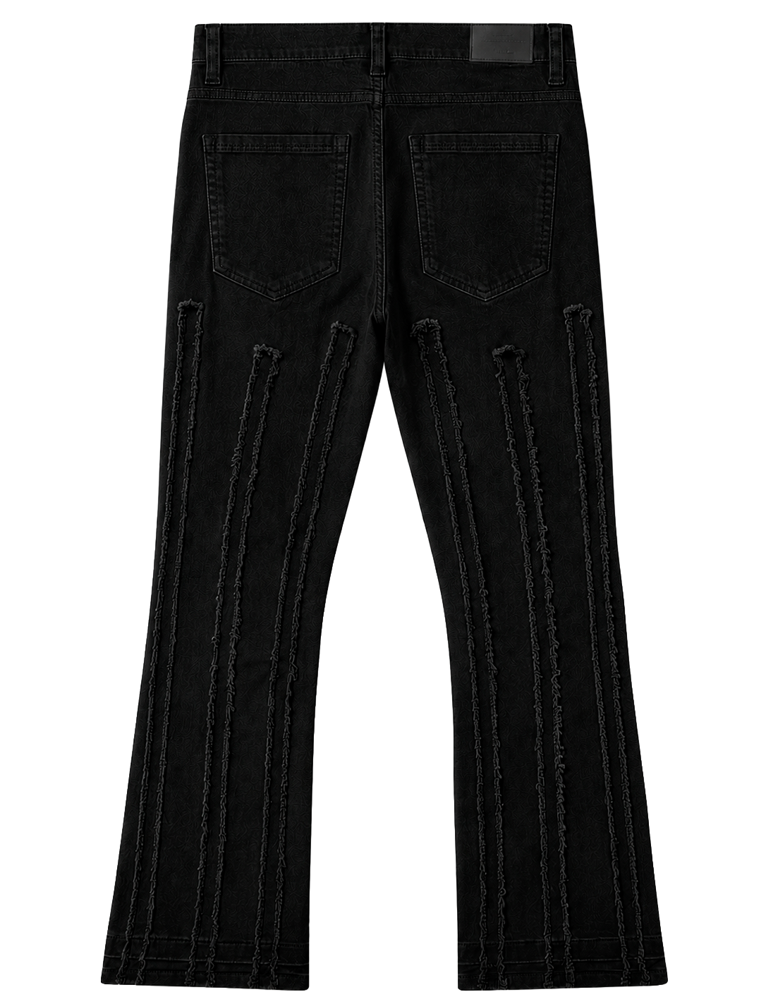 GTL4 STACKED FRAYED JEANS BLACK - G241A-4509 - Steal Deal