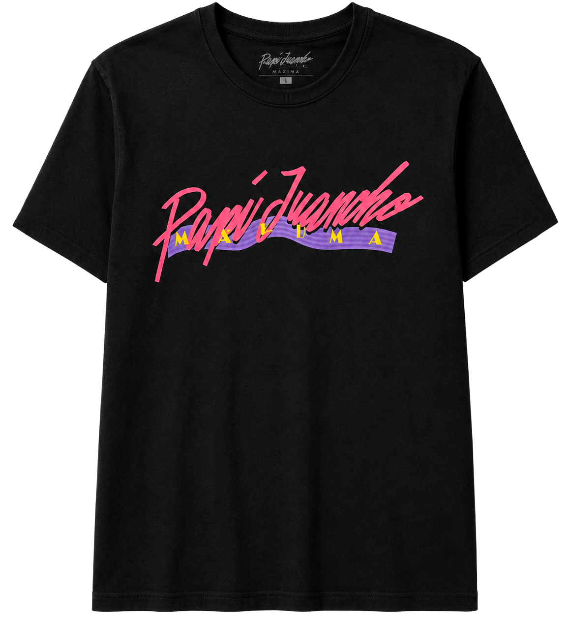 LICENSE MUSIC MALUMA T-SHIRT BLACK - PAPI JUANCHO 2.0