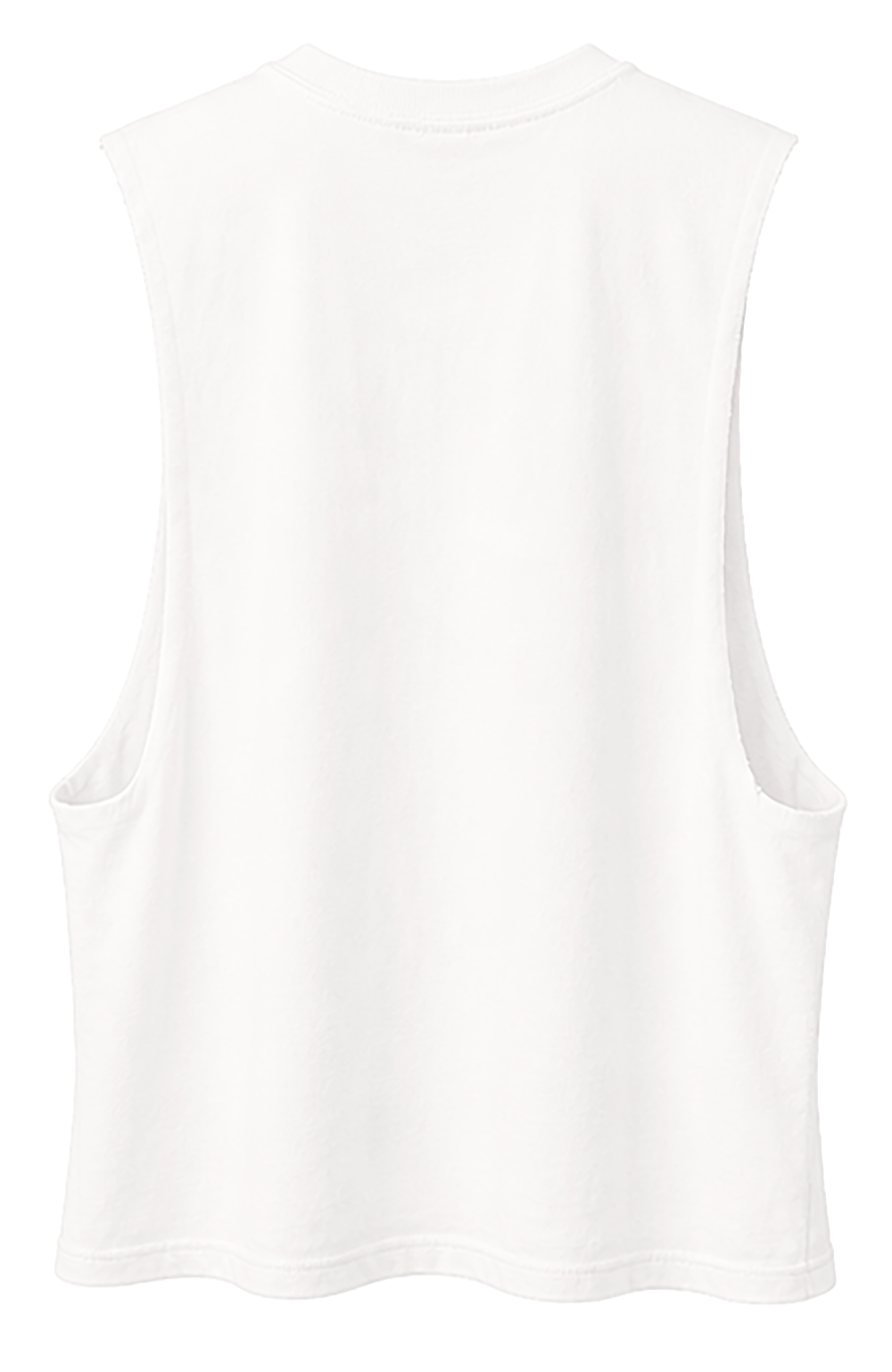 WOMENS LICENSED MUSIC CROP TANK TOP WHITE - MALUMA BABY