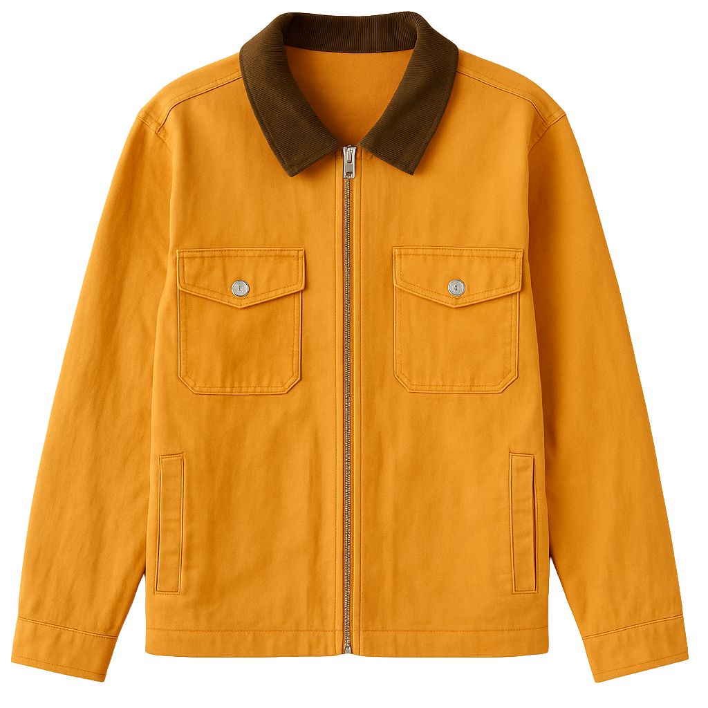 NO BOUNDARIES DENIM WORKMAN JACKET ORANGE - NB1410095933B